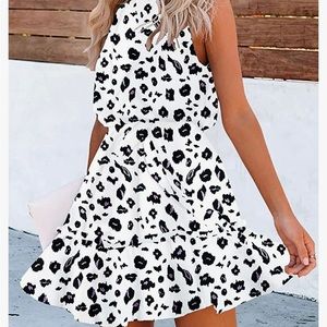 Halter neck casual dress